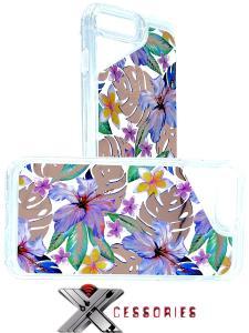 Reflective Hybrid Defender Case for  IPhone 6/7/8 Plus - Flowers