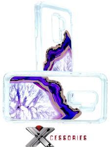 Reflective Hybrid Defender Case for  Samsung S9 Plus - Purple Marble