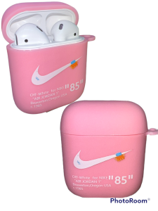 For Air Pods 2nd Gen Silicone Case-PINK