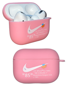 For Air Pods Pro Silicone Case-PINK