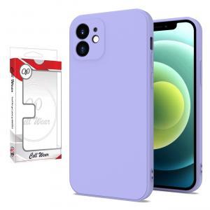 Silicone Skin Case-Lavender Purple-For iPhone 12