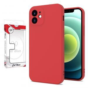 Silicone Skin Case-Lava Red-For iPhone 12