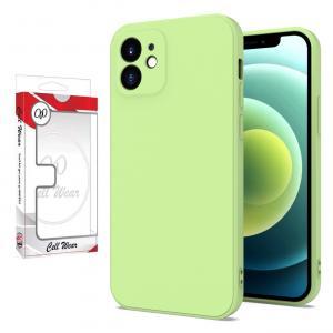 Silicone Skin Case-Lime Green-For iPhone 12