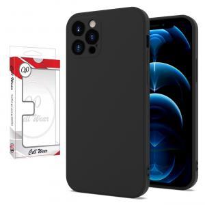 Silicone Skin Case-Black-For iPhone 12 Pro