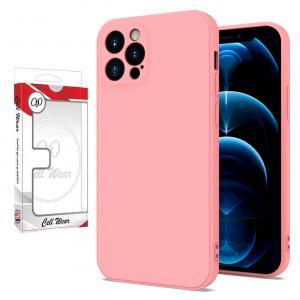 Silicone Skin Case-Blush Pink-For iPhone 12 Pro