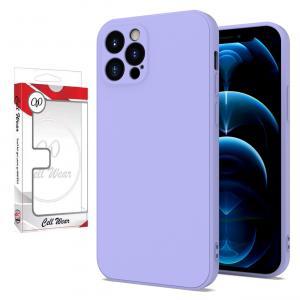 Silicone Skin Case-Lavender Purple-For iPhone 12 Pro