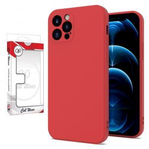 Silicone Skin Case-Lava Red-For iPhone 12 Pro