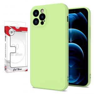 Silicone Skin Case-Lime Green-For iPhone 12 Pro