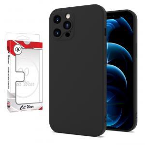 Silicone Skin Case-Black-For iPhone 12 Pro Max