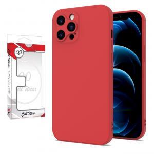Silicone Skin Case-Lava Red-For iPhone 12 Pro Max