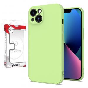 Silicone Skin Case-Lime Green-For iPhone 13