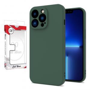 Silicone Skin Case-Olive Green-For iPhone 13 Pro