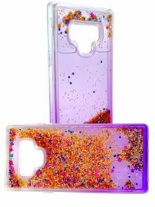 Liquid Glitter Design TPU Hard Case Purple for Samsung Galaxy Note 9 - Purp