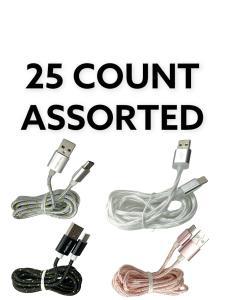 25 Count of Type-c USB Data Cable