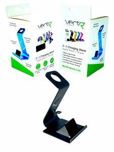 Vector 2 in 1 Charging Stand for iPhone Apple Watch - Black