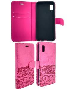 Wallet Flip Case For Samsung A10e - Rose Red