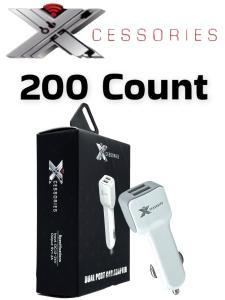 200 Count Xcessories Dual Car Charger