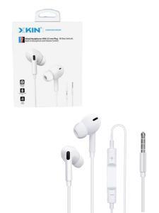 XKIN Earphone 3.5mm Wired Headphones - WHITE