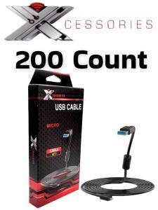 200 Count of Micro USB Magnetic Data Cable