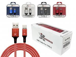 10 Count of Crystal  Box USB cable for TYPE-C