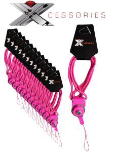 12 Count of Xcessories Phone Lanyard Pink