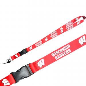 Premium Double-Sided Lanyard for Wisconsin Badgers