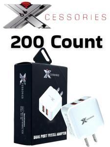 200 Count Xcessories Dual Wall Charger