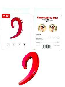 Y-12 Bluetooth Headset Gray - Red